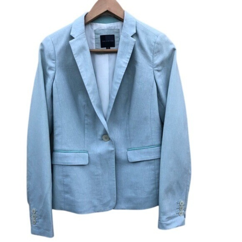 The Limited Light Green Single Button‎ Jacket XS